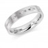 Platinum 4mm Donya diamond wedding ring 0.06cts