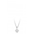 18ct white gold Antonietta round cut diamond pendant 0.15cts