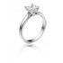 Platinum Nuovo Duplice princess cut diamond solitaire ring 0.52cts
