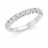 Platinum Sabrina round cut diamond true half eternity ring 0.70cts