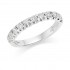 Platinum Sabrina round cut diamond half eternity ring 0.41cts