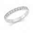 Platinum Amalia round cut full eternity ring 0.85cts
