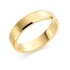 18ct yellow gold brushed finish 5mm New Windsor wedding ring 