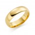 18ct yellow gold 6mm Oxford wedding ring