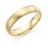 18ct yellow gold brushed finish 5mm Cambridge wedding ring.