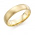 18ct yellow gold brushed finish 6mm Cambridge wedding ring.
