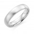 Platinum brushed finish 5mm Oxford wedding ring