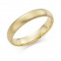18ct yellow gold brushed finish 4mm Cambridge wedding ring