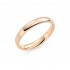 18ct red gold 3mm Oxford wedding ring