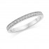 Platinum Amalia round cut diamond half eternity ring 0.26cts