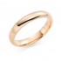 18ct red gold 4mm Oxford wedding ring