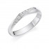 Platinum Amalia diamond crossover wedding ring 0.08cts