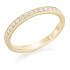 18ct yellow gold Amalia diamond half eternity ring 0.20cts