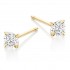 Eighteen carat yellow gold Natalia round cut diamond earrings 0.62cts