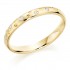 18ct yellow gold 2.5mm Celestial design diamond set wedding ring