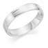 Platinum brushed finish Mara 4mm wedding ring