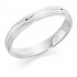 Platinum Ysabelle 3mm court style brushed wedding ring 
