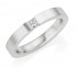 Platinum 3mm Fiammetta diamond wedding ring 0.10cts