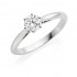 Platinum Serafina round cut diamond solitaire ring 0.70cts