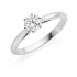 Platinum Serafina round cut diamond solitaire ring 1.01cts