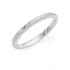 Platinum 2mm leaf twine wedding ring