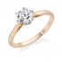 18ct rose gold Serafina round cut diamond solitaire ring 0.50cts