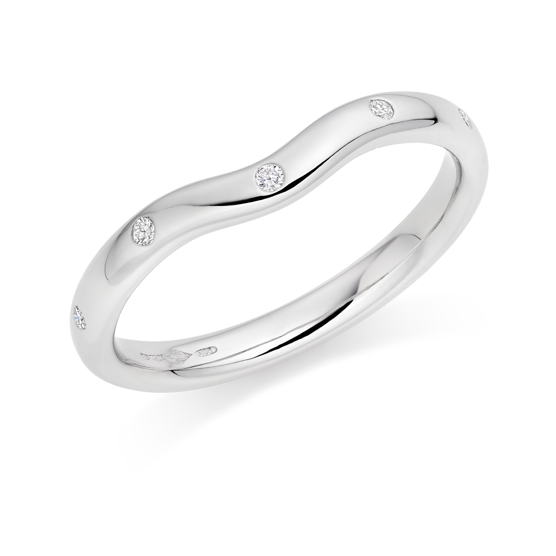 Contoured Wedding Rings in Hatton Garden