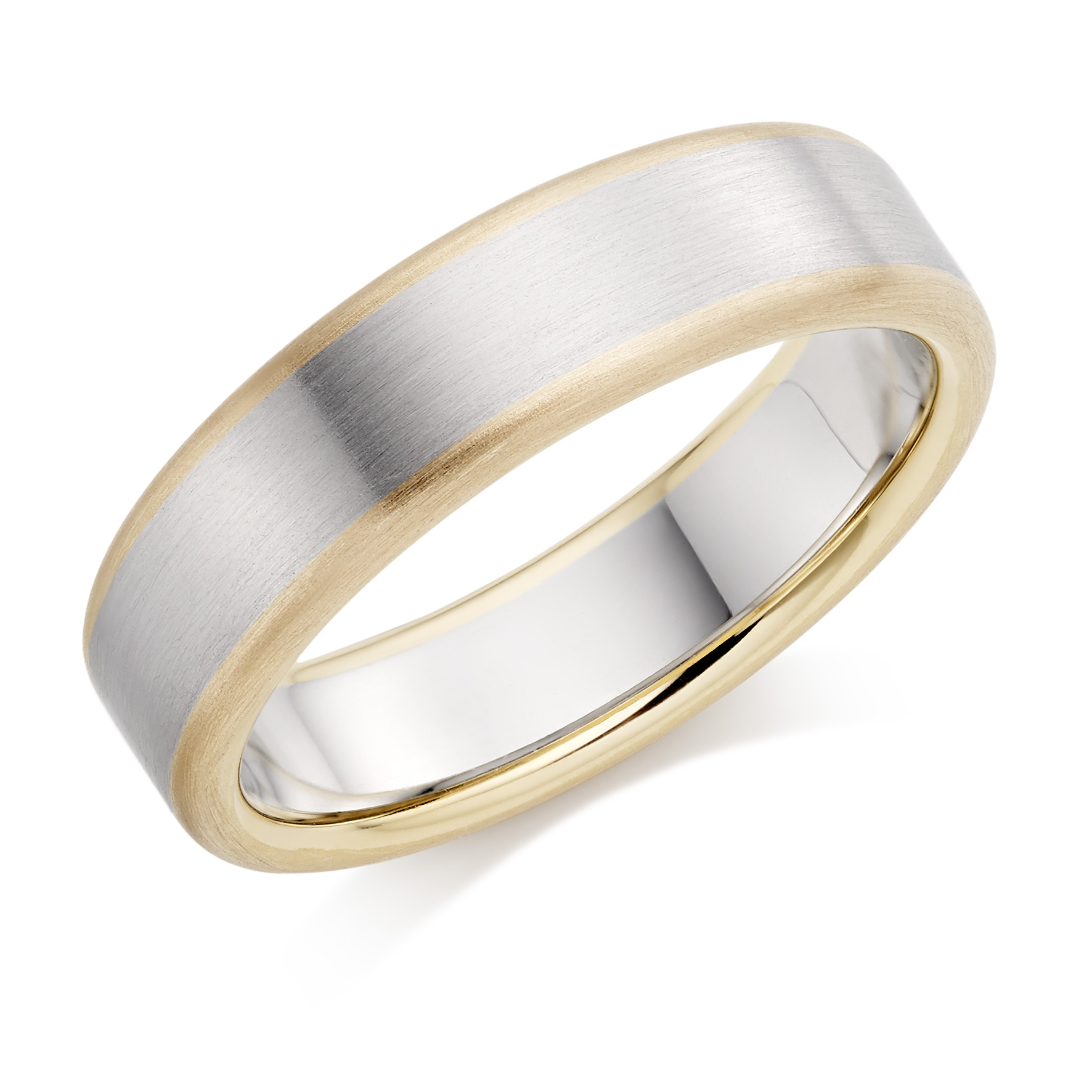 Two Tone Wedding Ring